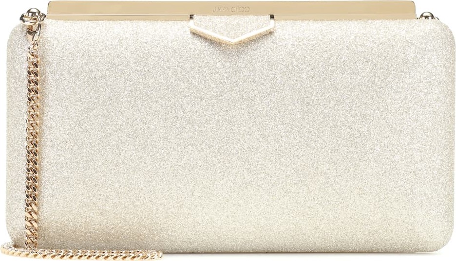 Jimmy Choo Ellipse metallic clutch