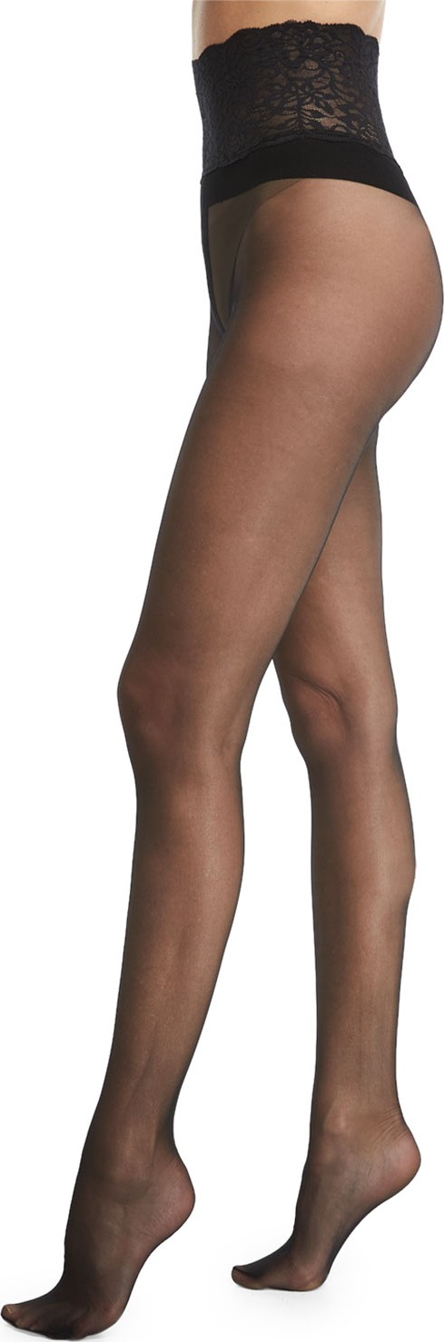 Commando Sexy Sheer Lace-Waist Tights