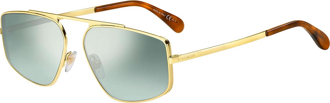 Givenchy Rectangular Mirrored-Lens Metal Sunglasses Givenchy Rectangular Mirrored-Lens Metal Sunglasses
