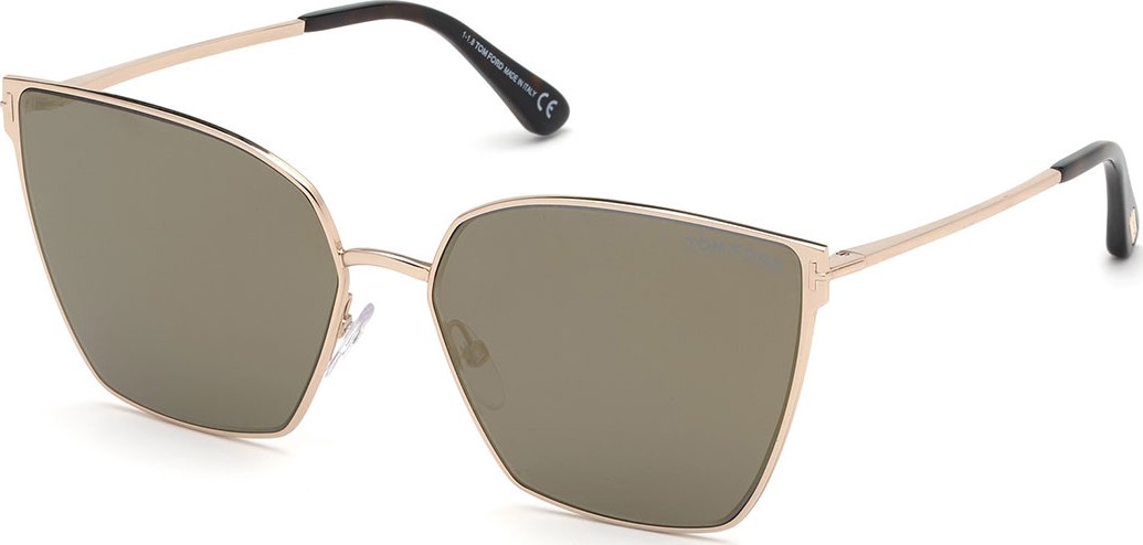 TOM FORD Helena Mirrored Square Sunglasses