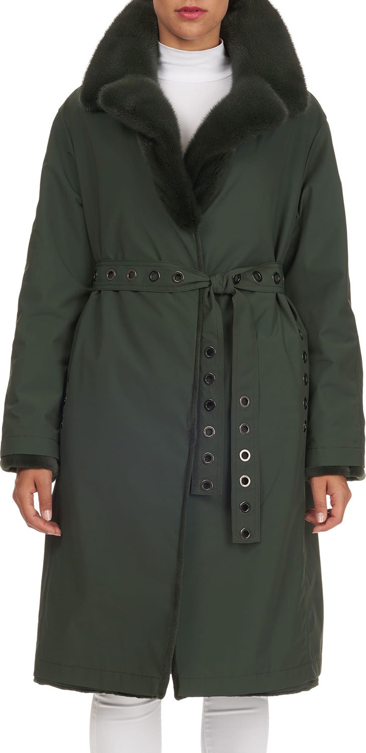 Gianfranco Ferre Reversible Mink-Fur Storm Anorak Jacket