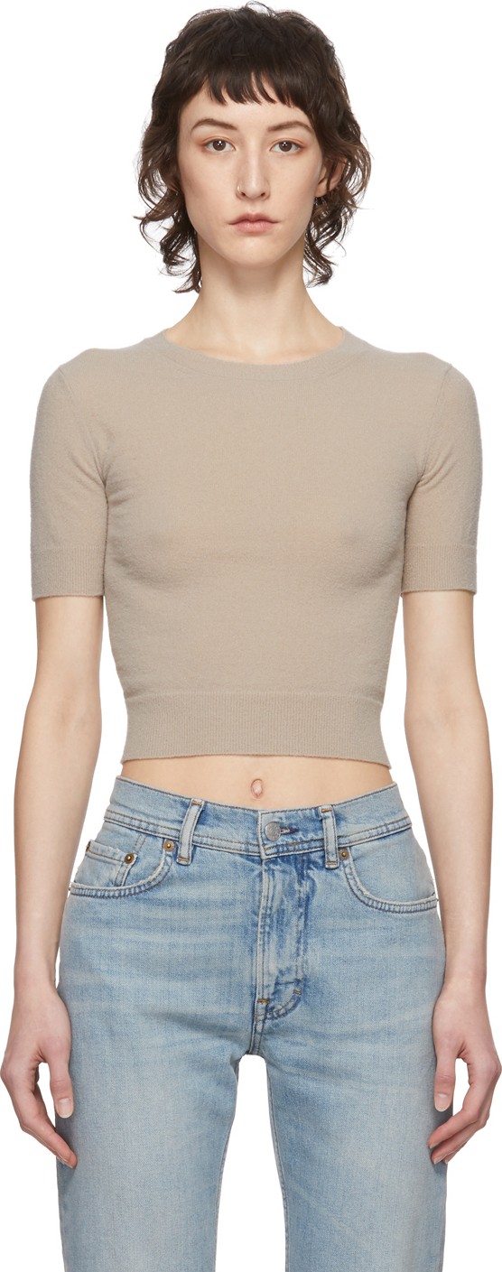 Acne Studios Beige Light Towel Kambra Sweater