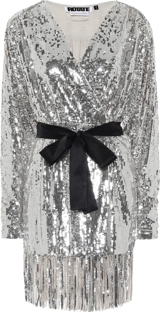 ROTATE Birger Christensen Samantha sequined dress