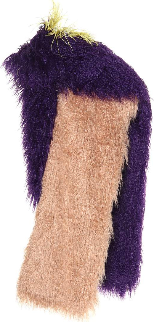 Dries Van Noten Feather-trimmed scarf