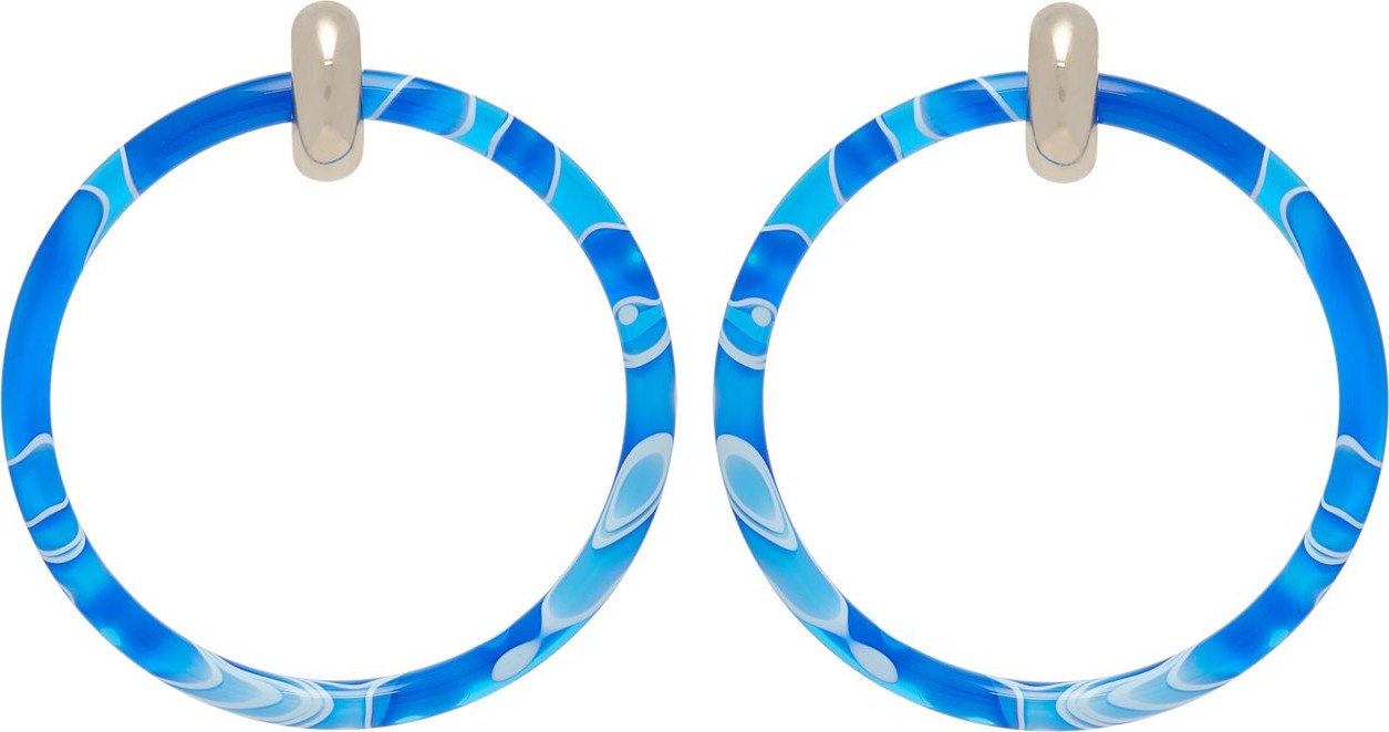 Balenciaga Two-tone large hoop earrings