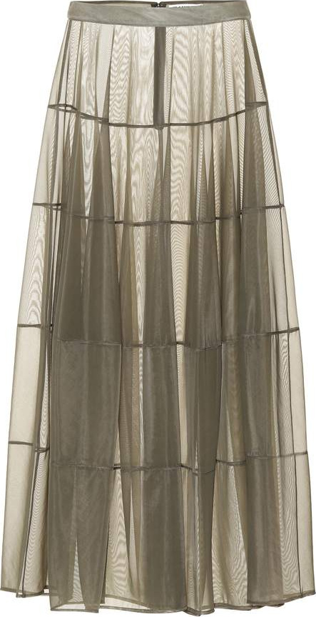 Jil Sander Mesh midi skirt