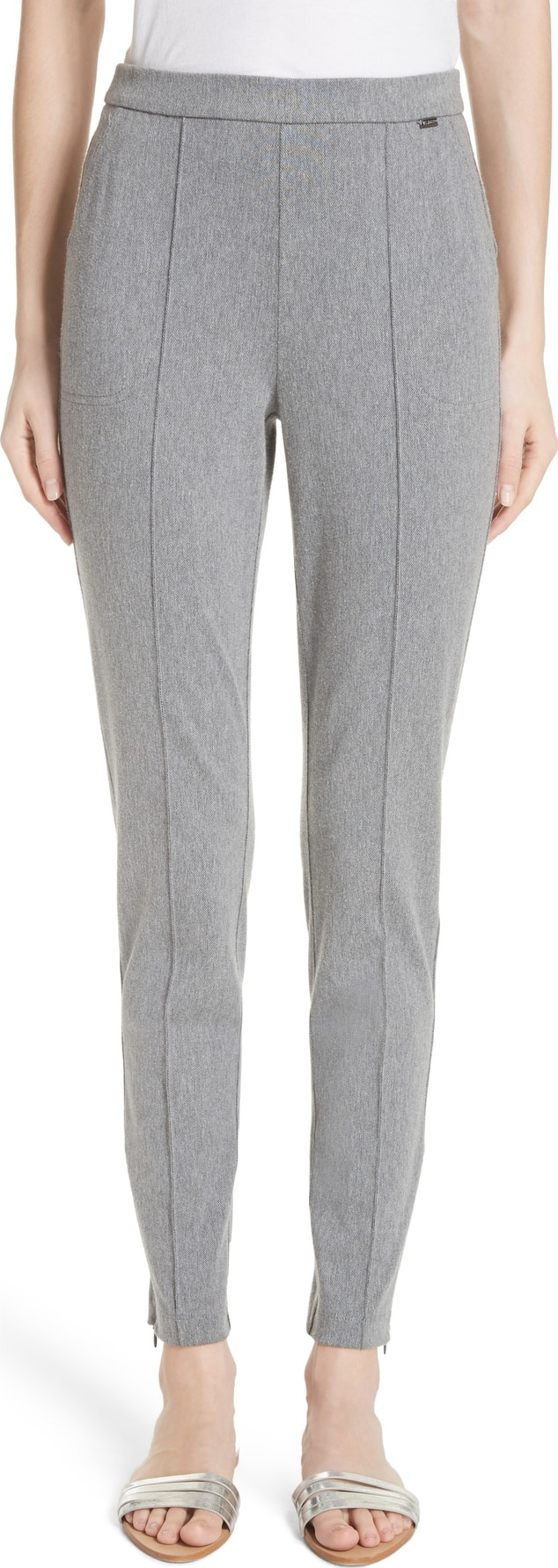 St. John Denim Ponte Crop Leggings