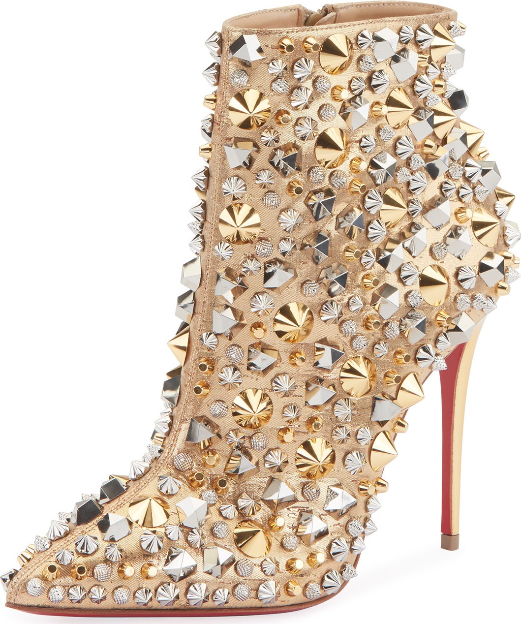 Christian Louboutin So Full Kate Embellished Red Sole Booties