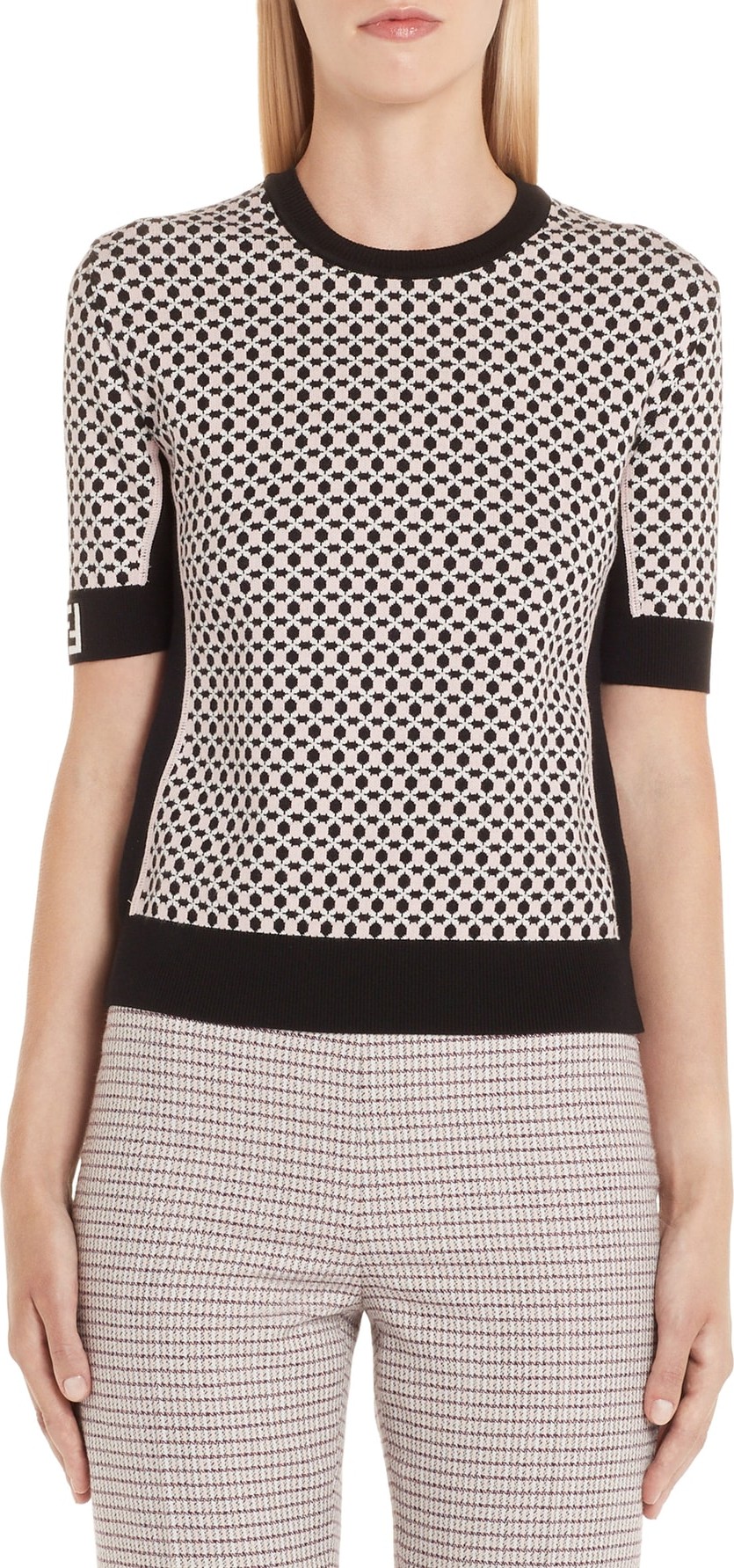 Fendi Romantic Tile Pattern Sweater