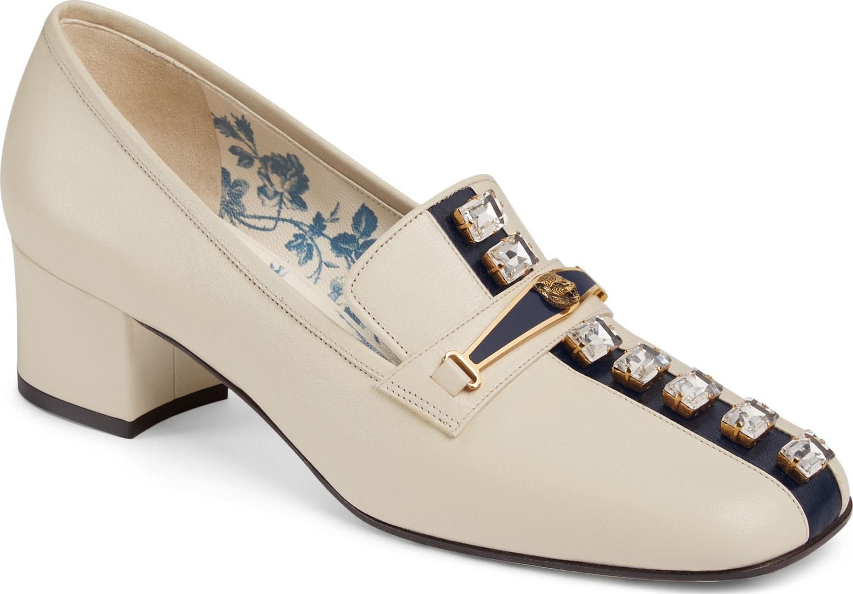 Gucci Crystal Embellished Loafer Pump