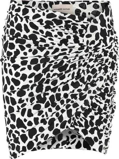 Alexandre Vauthier Exclusive to Mytheresa – Animal-print stretch-jersey miniskirt