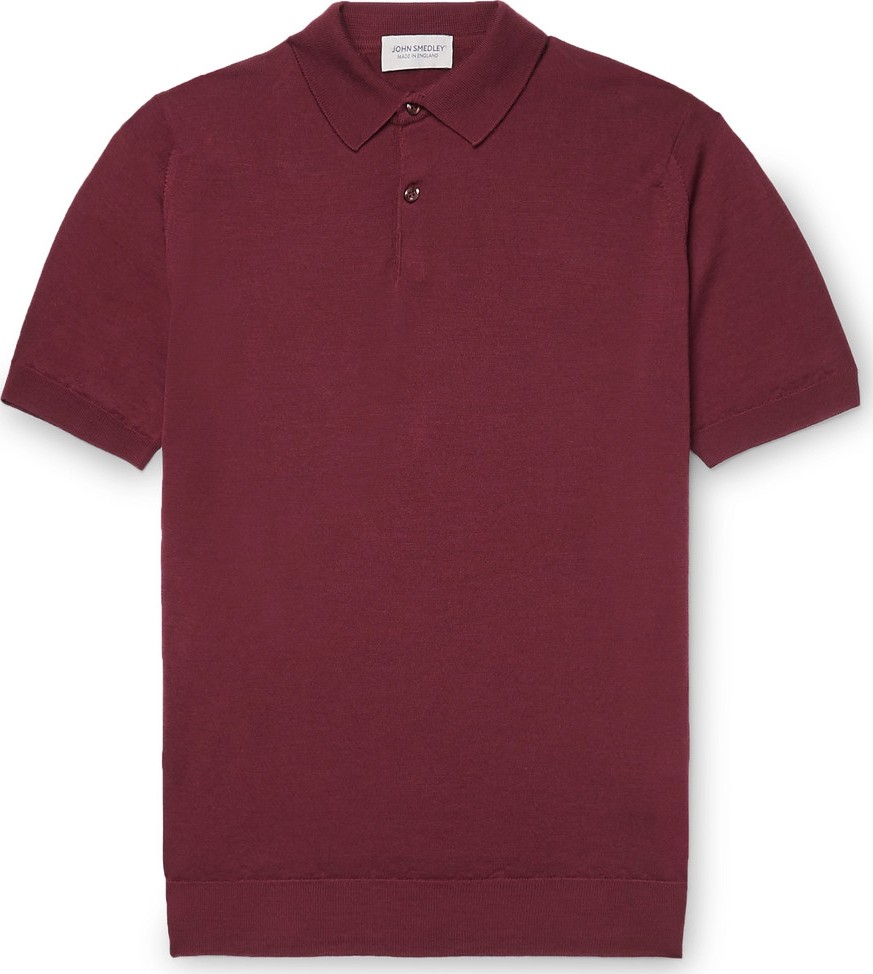 John Smedley Slim-Fit Virgin Wool Polo Shirt