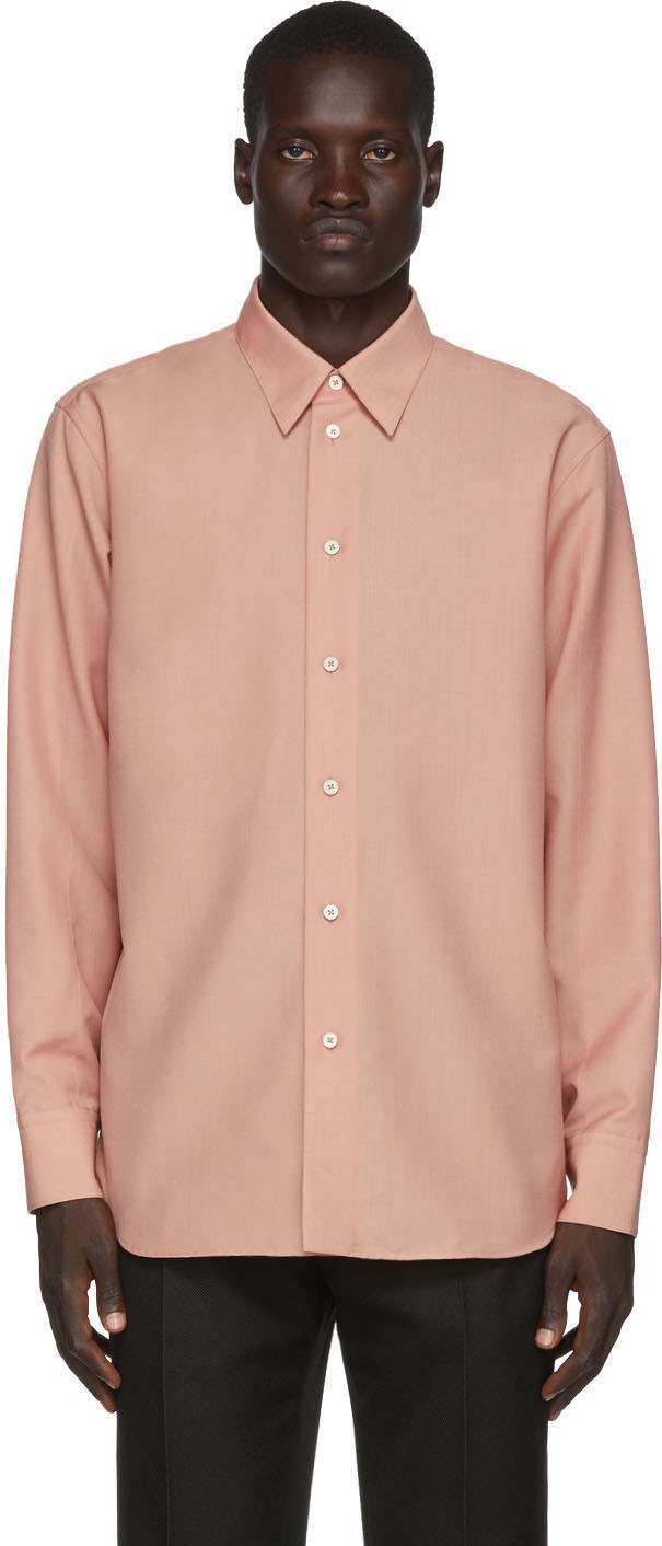 Jil Sander Pink Wool & Mohair Shirt