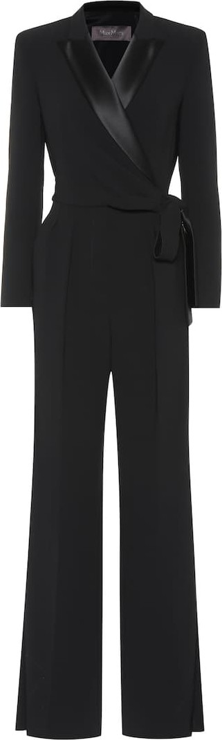 Max Mara Dover wide-leg cady jumpsuit