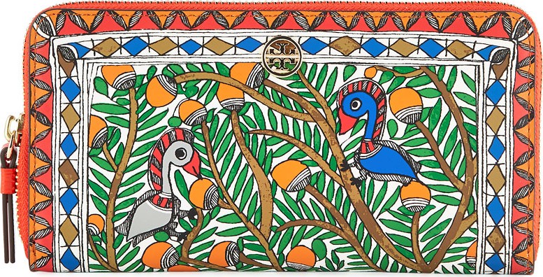 Tory Burch Robinson Birds Printed Zip Continental Wallet Tory Burch Robinson Birds Printed Zip Continental Wallet