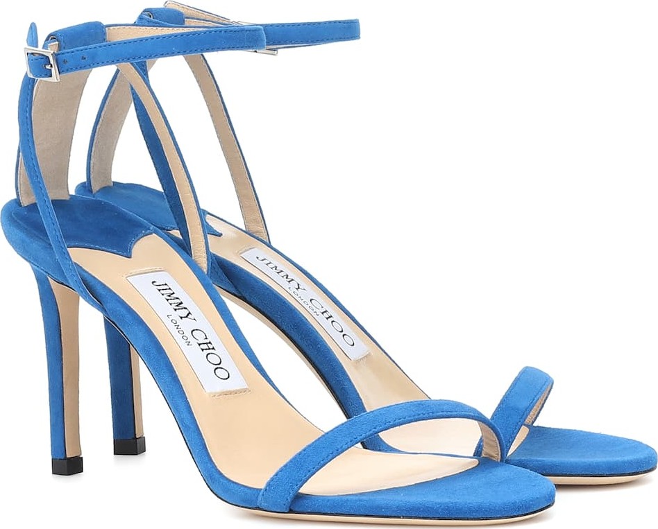 Jimmy Choo Minny 85 suede sandals