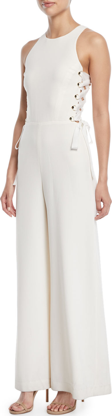 Zimmermann Laced In Wide-Leg Jumpsuit