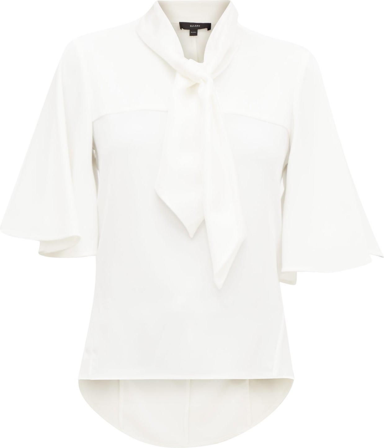 Ellery Adventure Fantastique satin-scarf crepe blouse
