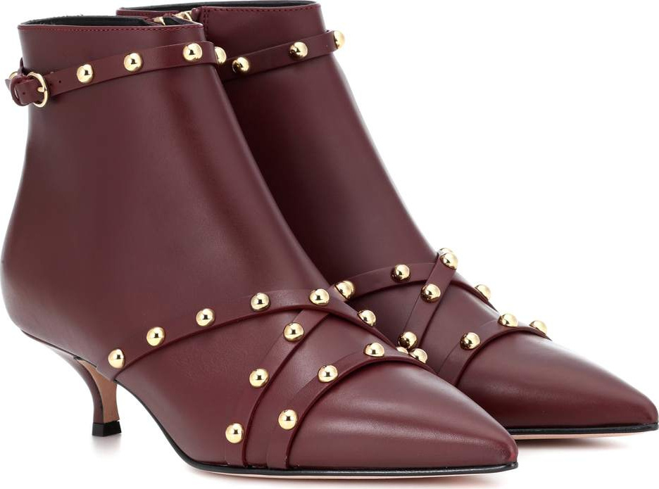 RED Valentino Leather ankle boots
