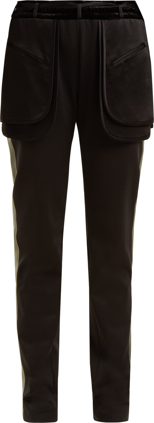 Valentino Exposed-pocket silk-blend trousers