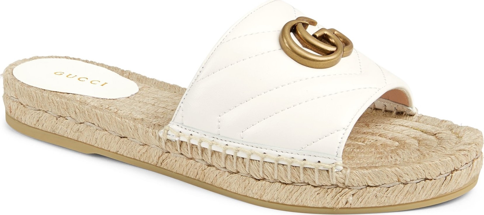 Gucci Pilar Espadrille Slide Sandal