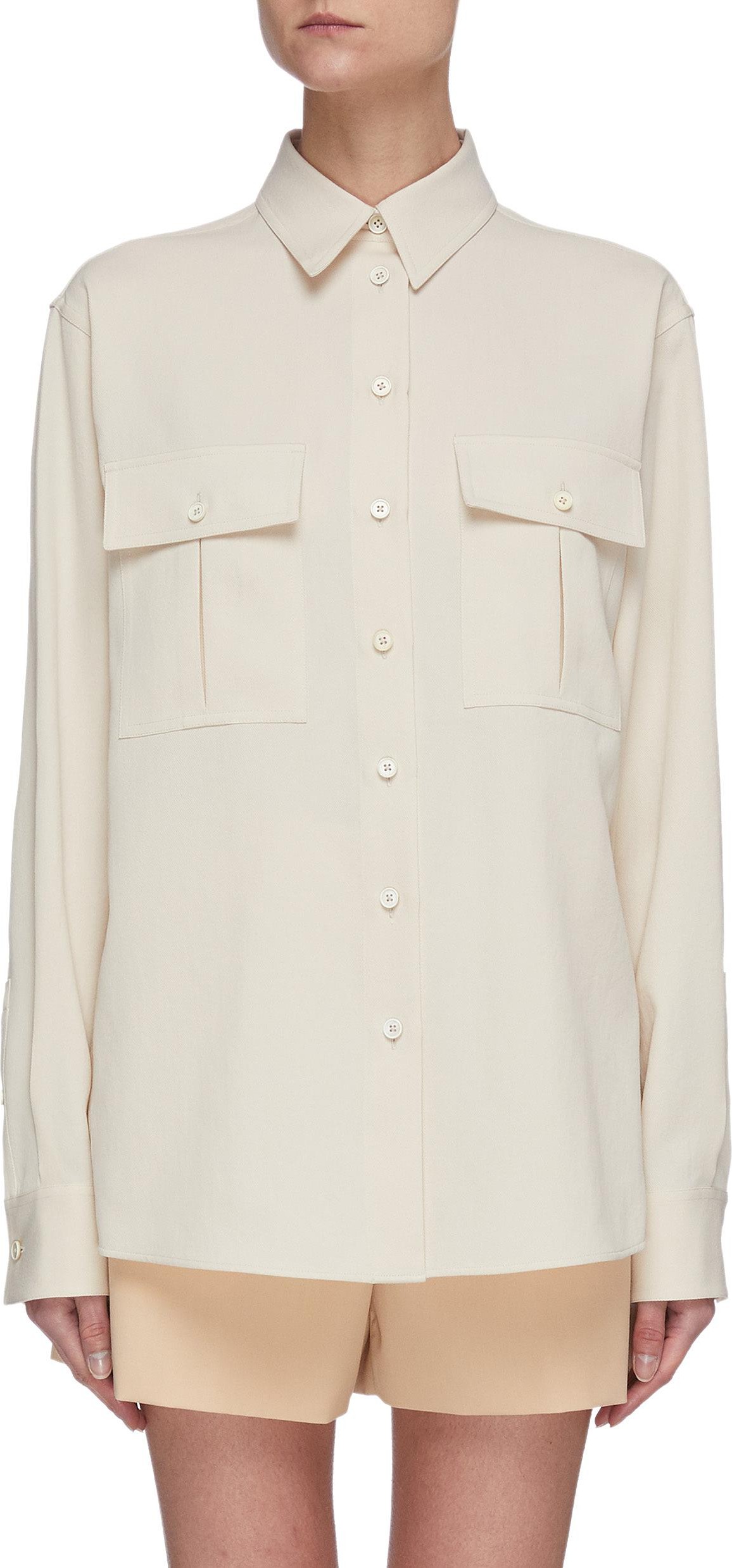 Jil Sander Chest pocket relaxed fit shirt