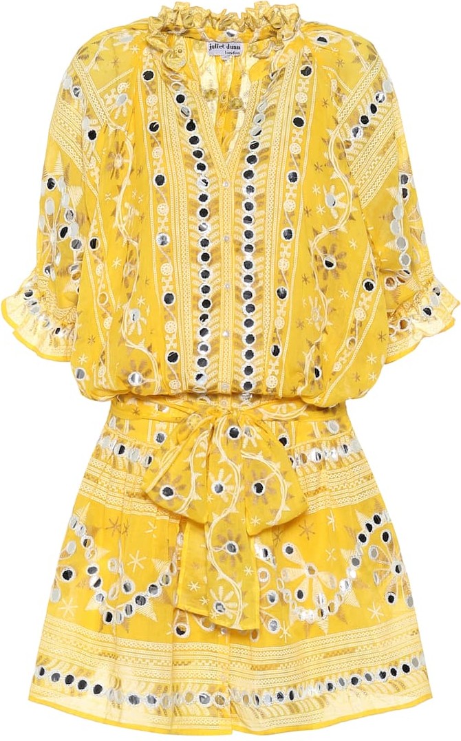 Juliet Dunn Exclusive to Mytheresa – Embellished cotton dress