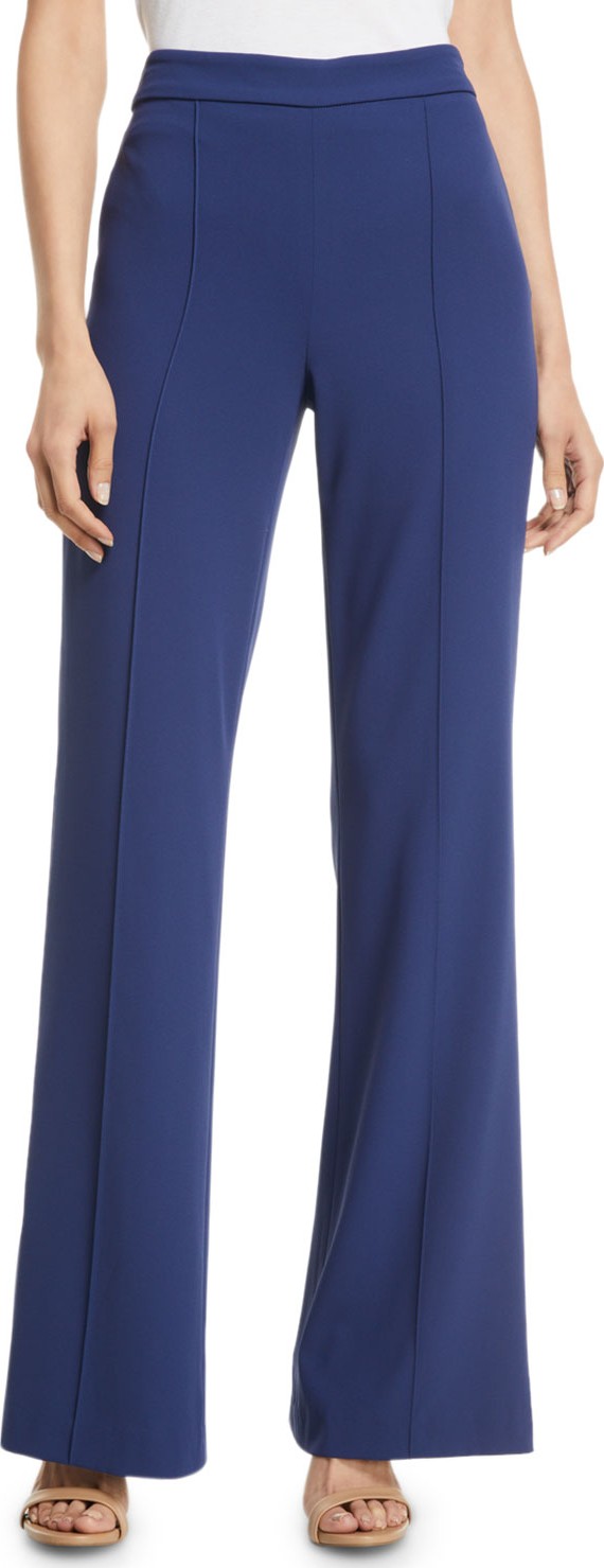Alice + Olivia Jalisa High-Rise Fitted Flared Pants