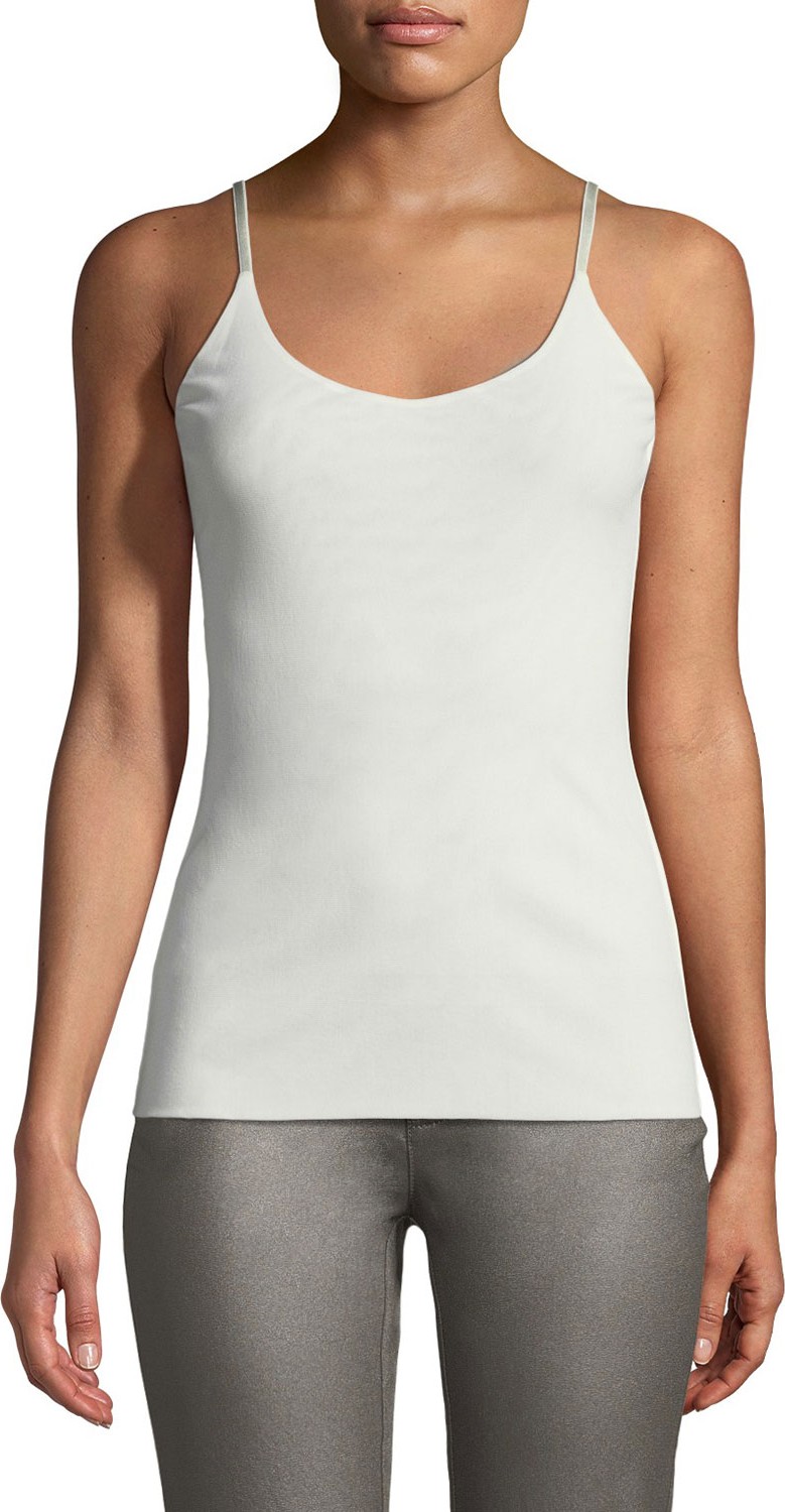 Lafayette 148 New York Mesh Jersey V-Neck Tank