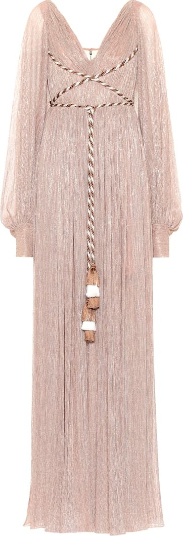 Peter Pilotto Pleated metallic gown