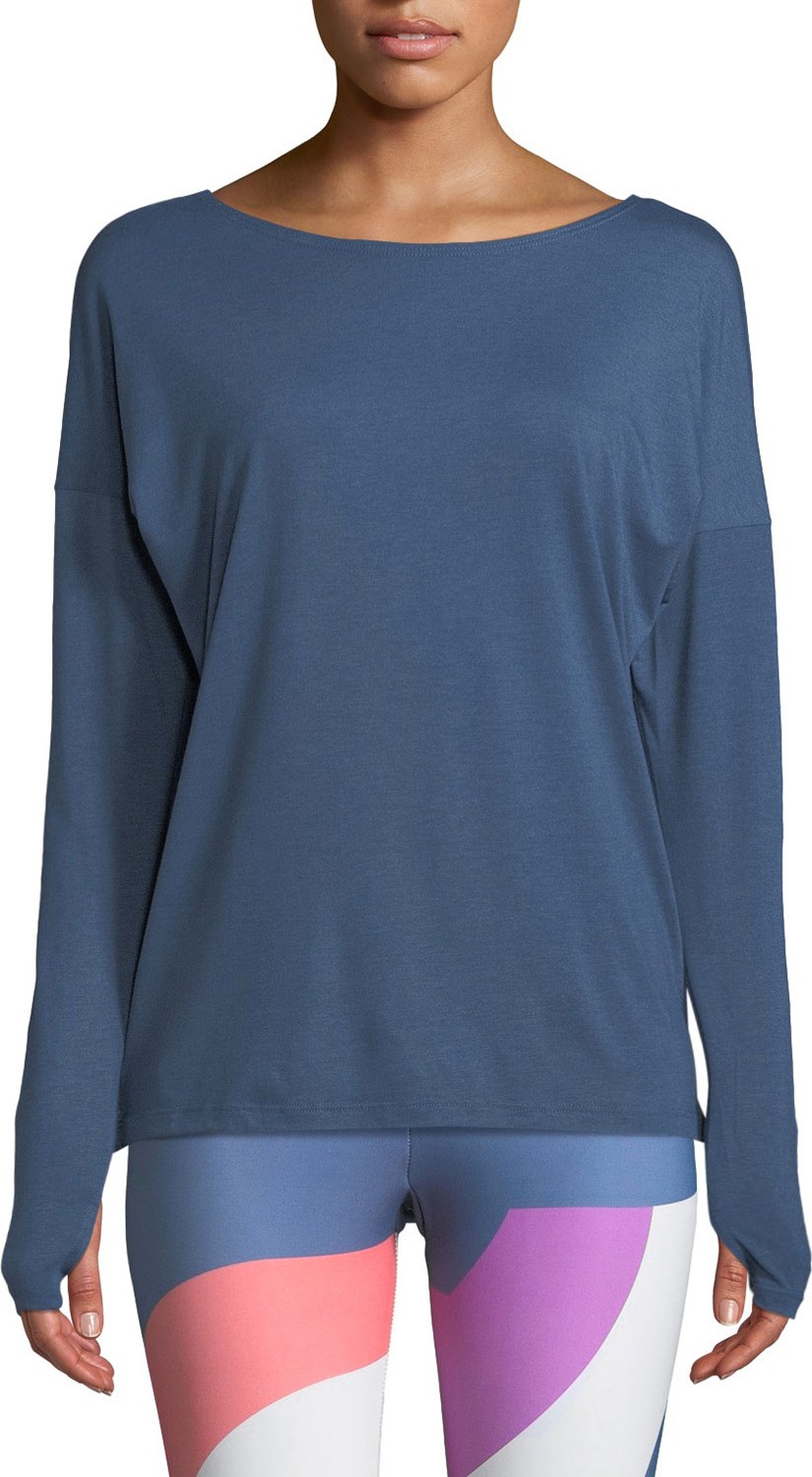 ONZIE Diamond Back Long-Sleeve Active Top