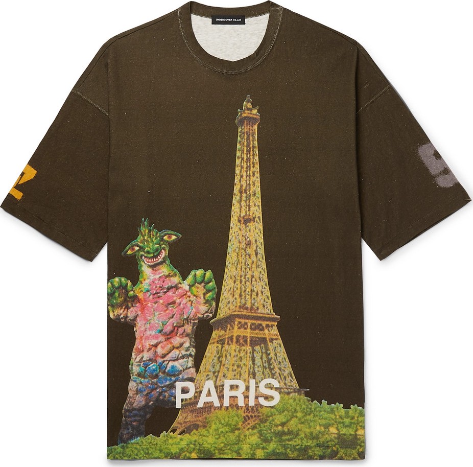Undercover Oversized Printed Cotton-Jersey T-Shirt