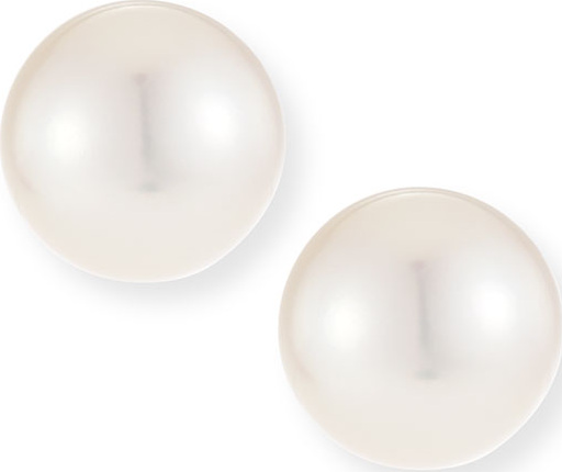 Belpearl 18k Akoya Pearl Stud Earrings, 9.5x9mm