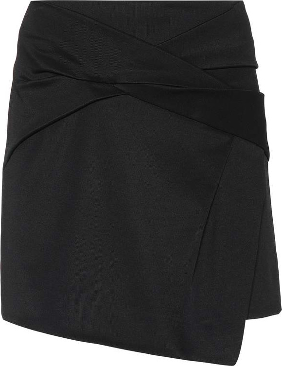 Helmut Lang Wrap-effect crêpe skirt