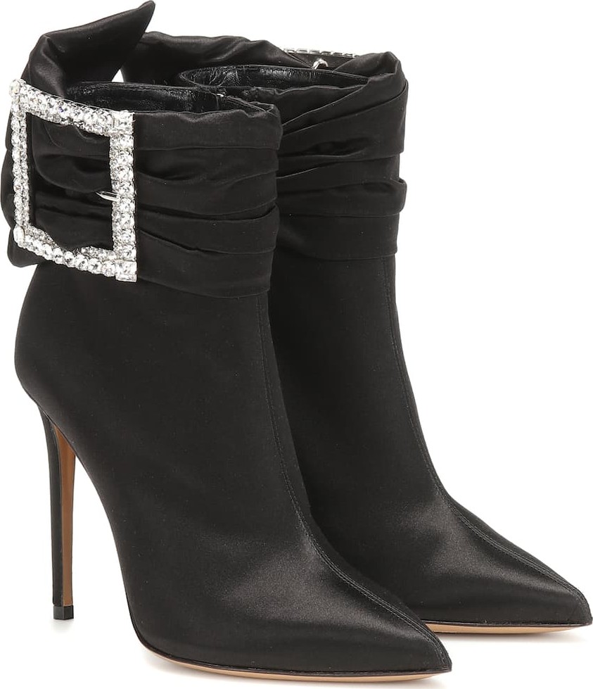 Alexandre Vauthier Yasmin satin ankle boots