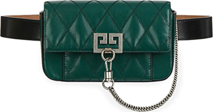 Givenchy Pocket Mini Pouch Convertible Clutch/Belt Bag - Silvertone Hardware