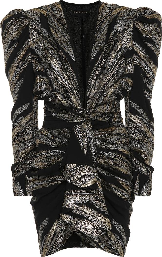 Dundas Silk brocade minidress