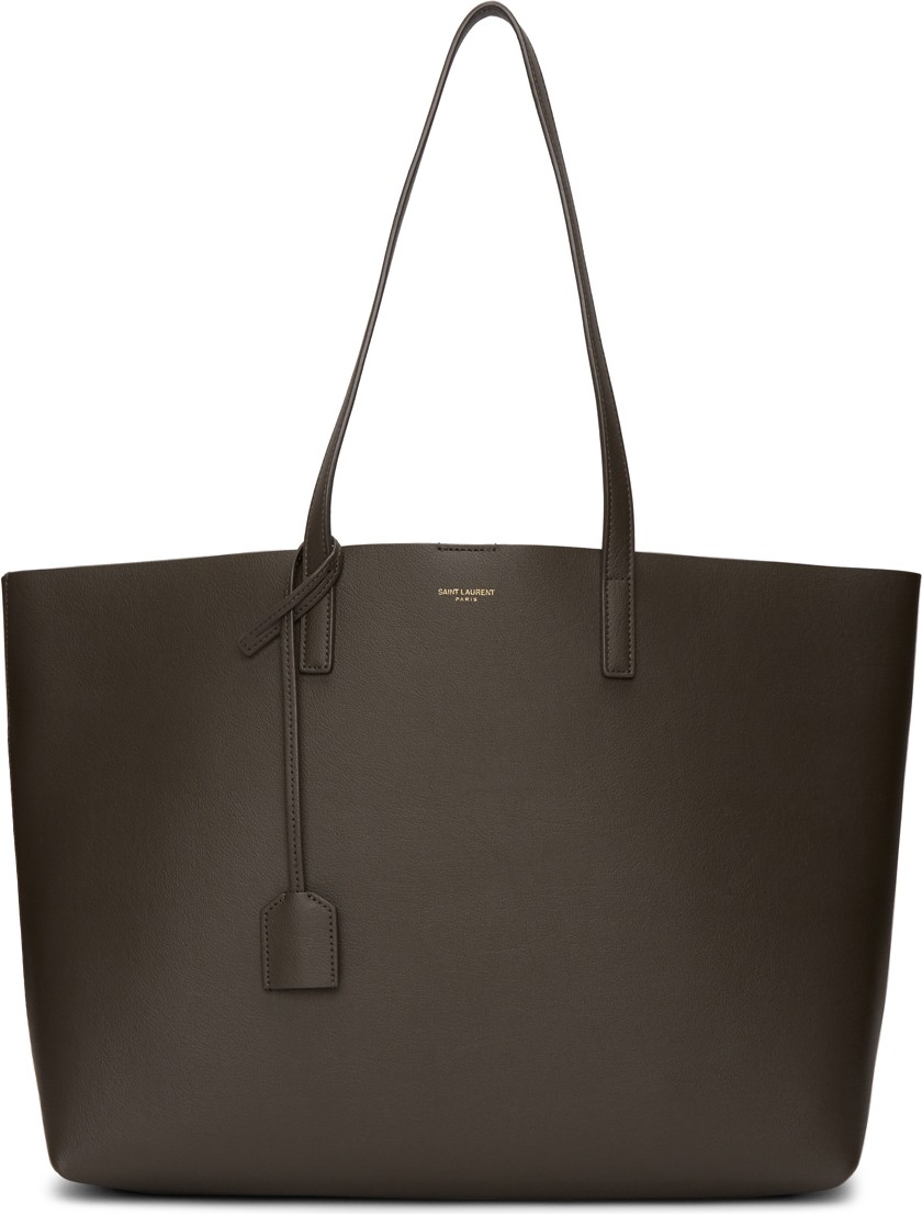 Saint Laurent Grey East/West Shopping Tote