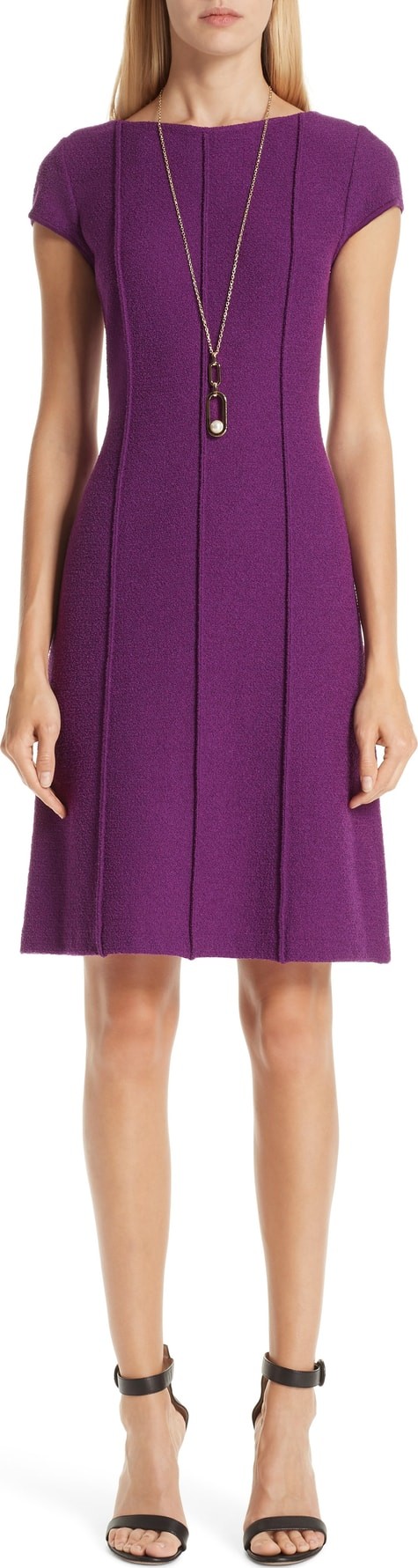 St. John Ana Bouclé Knit Dress