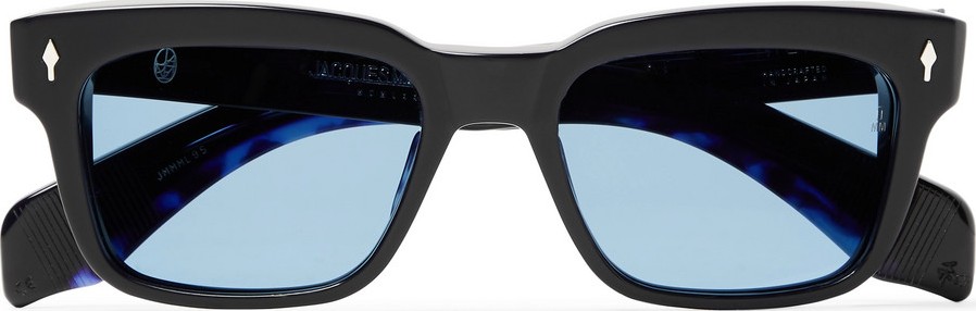 Jacques Marie Mage Molino Square-Frame Acetate and Silver Sunglasses
