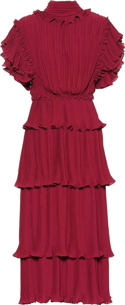 Johanna Ortiz Chants pleated silk dress