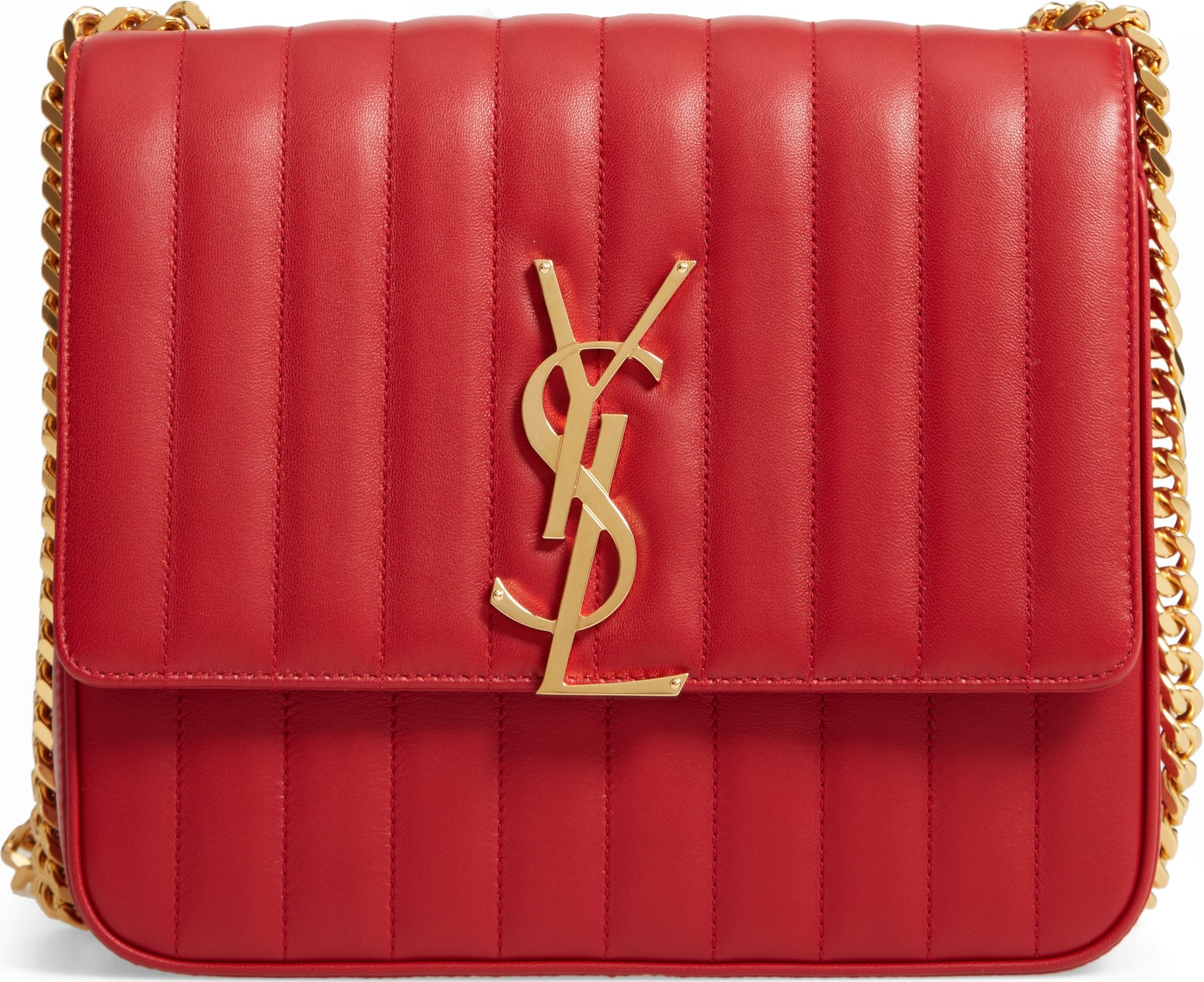 Saint Laurent Large Vicky Leather Crossbody Bag