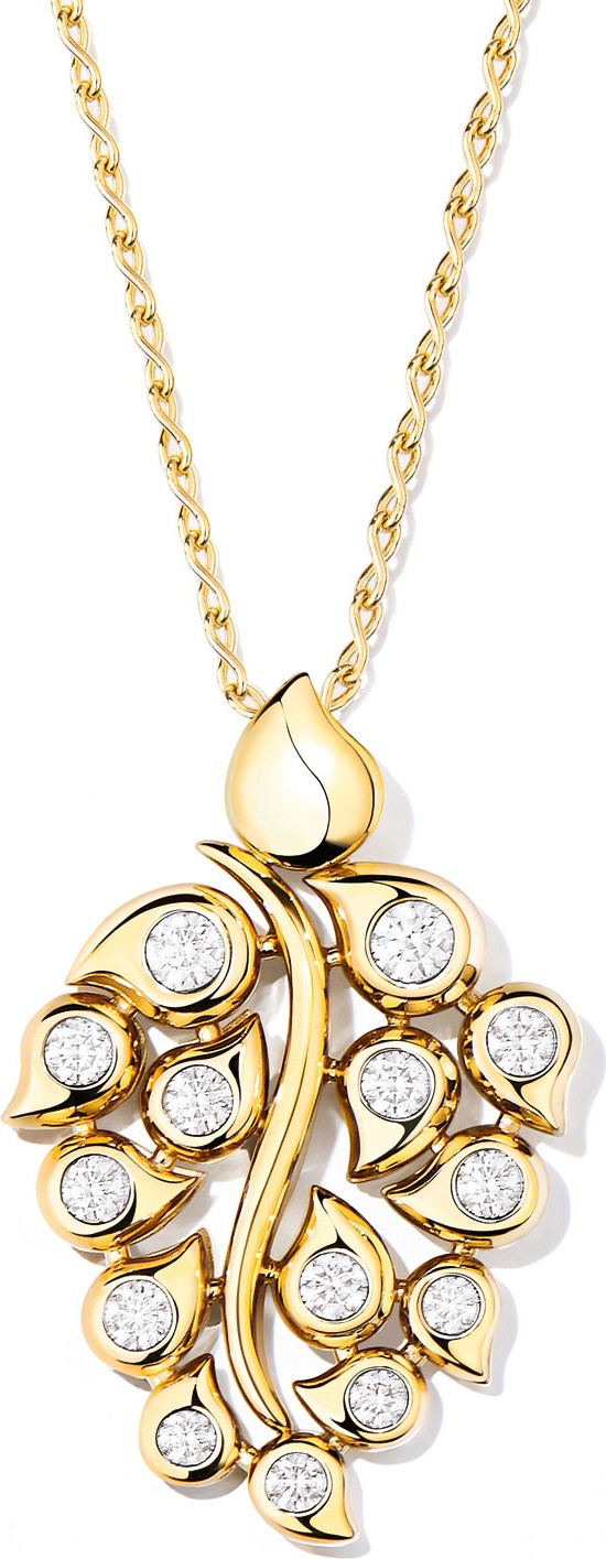 Tamara Comolli Snowflakes Diamond Pendant in 18k Yellow Gold