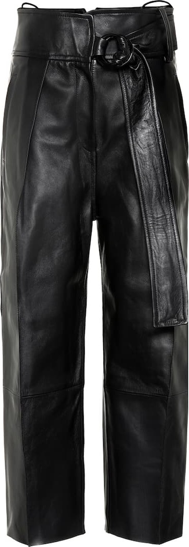 Petar Petrov Haena high-rise leather pants