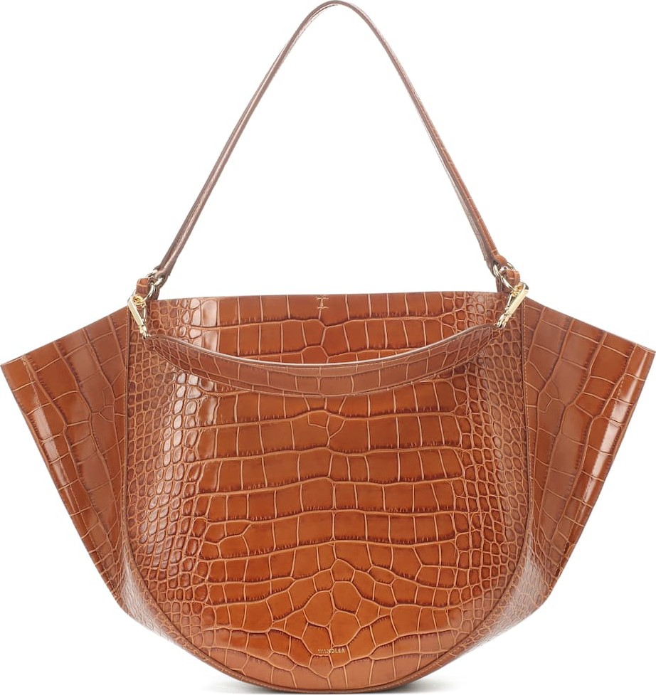 Wandler Mia embossed leather tote