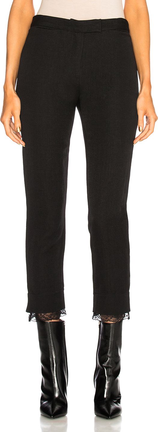 Ann Demeulemeester Lace Trim Pants