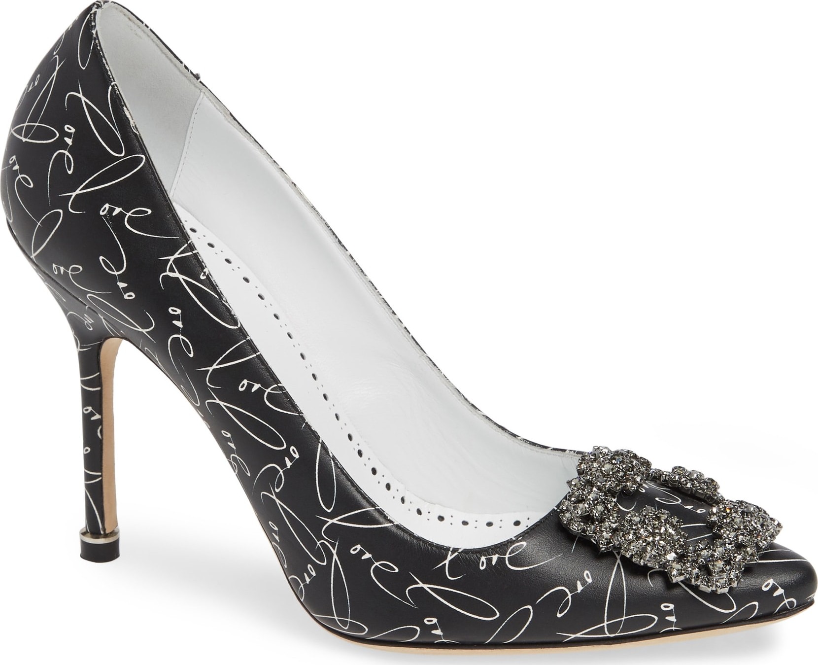 Manolo Blahnik Hangisi Anniversary Embellished Pump
