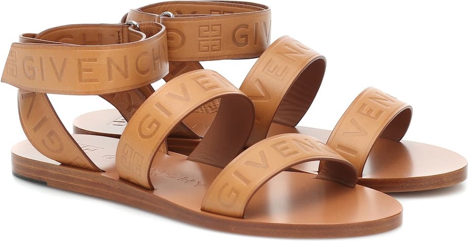 Givenchy Logo leather sandals