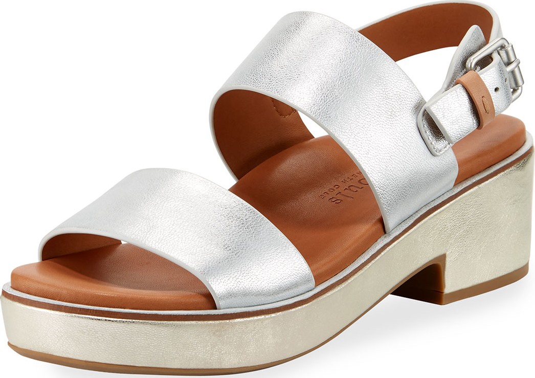 Gentle Souls Talia Flatform City Sandals, Gold Gentle Souls Talia Flatform City Sandals, Gold
