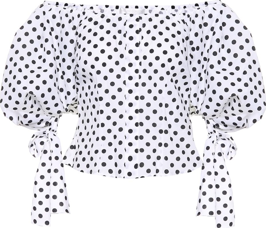 Caroline Constas Nella polka-dot top